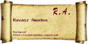 Ravasz Amadea névjegykártya