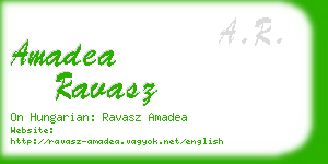 amadea ravasz business card